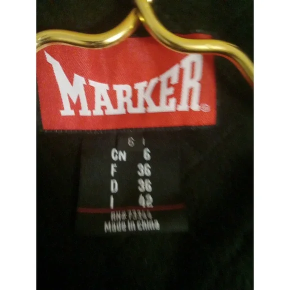 Marker Women White Colorblock Insulated Thermolite Ski Jacket‎ Size 6